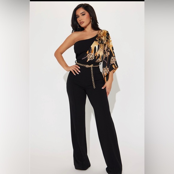 Vivian One Shoulder Jumpsuit - Picture 3 of 7